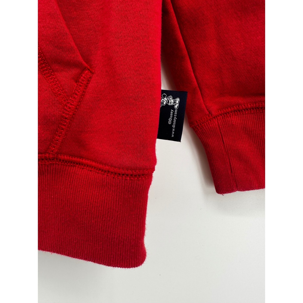 Gap x Disney Hoodie Kids Large 10 Red Mickey Mouse Pullover Fleece - Picture 3 of 8